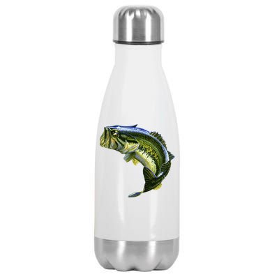 Wildlife - Large Mouth Bass Jumping Stainless Steel Insulated Water Bottle