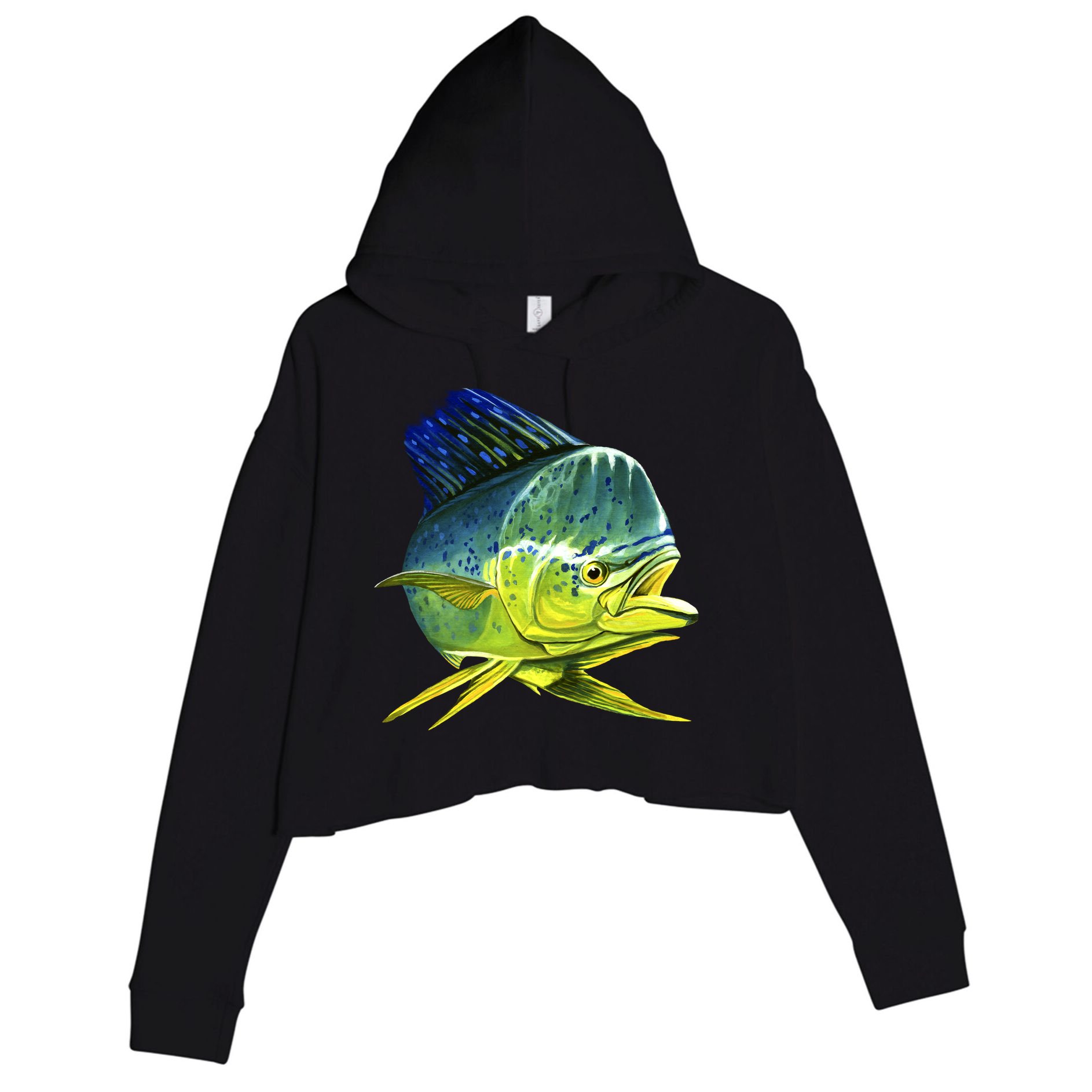 Wildlife - Mahi Mahi Crop Fleece Hoodie