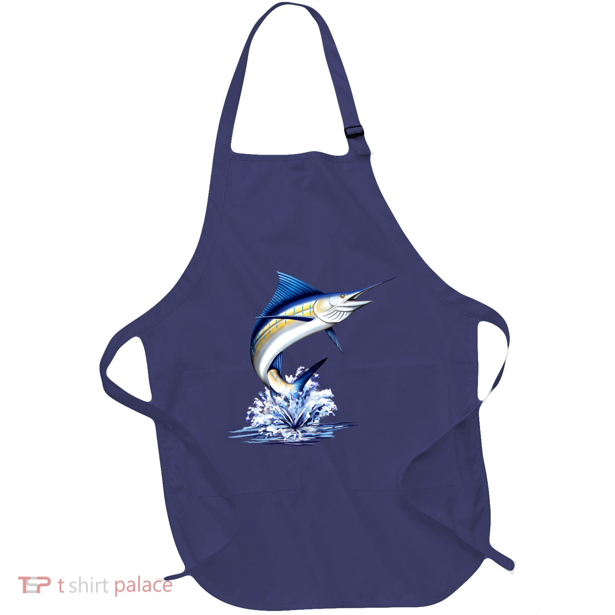 Wildlife - Marlin Full-Length Apron With Pockets