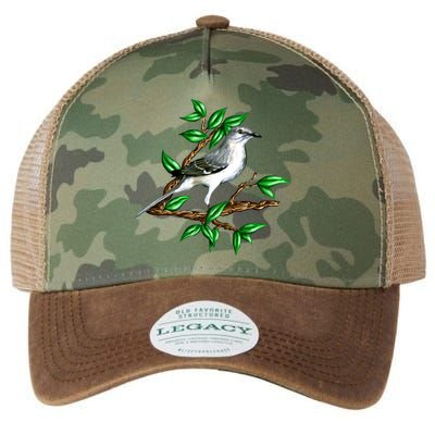 Wildlife - Mockingbird Posing Portrait Legacy Tie Dye Trucker Hat