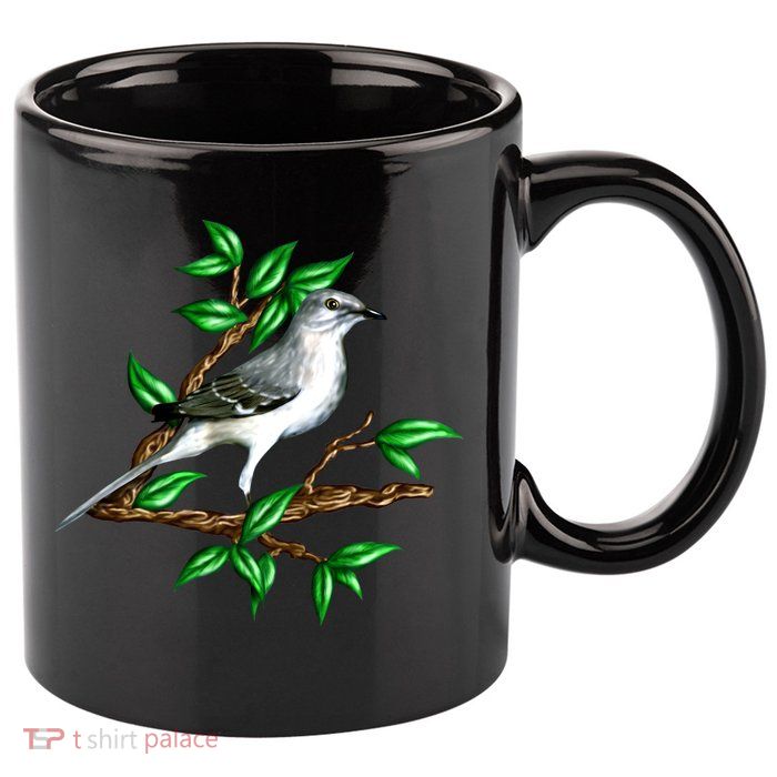 Wildlife - Mockingbird Posing Portrait 11oz C Handle Ceramic Mug