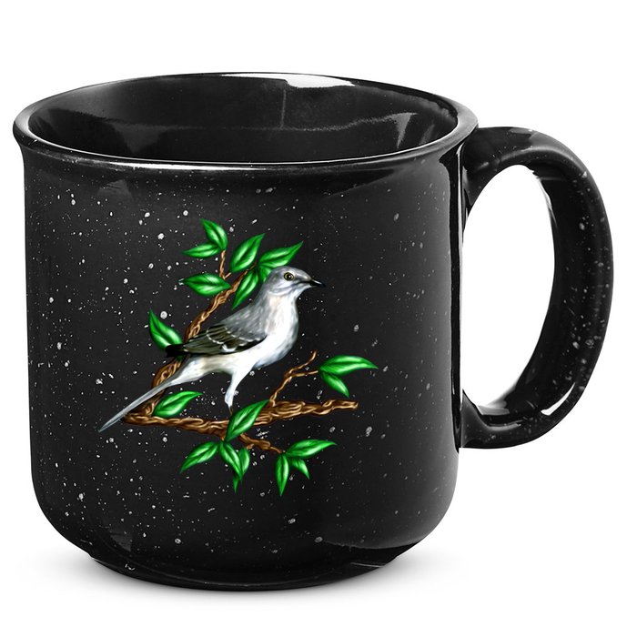 Wildlife - Mockingbird Posing Portrait 15oz Campfire Ceramic Mug