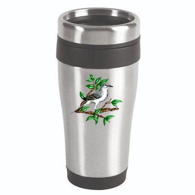Wildlife - Mockingbird Posing Portrait 16oz Travel Tumbler
