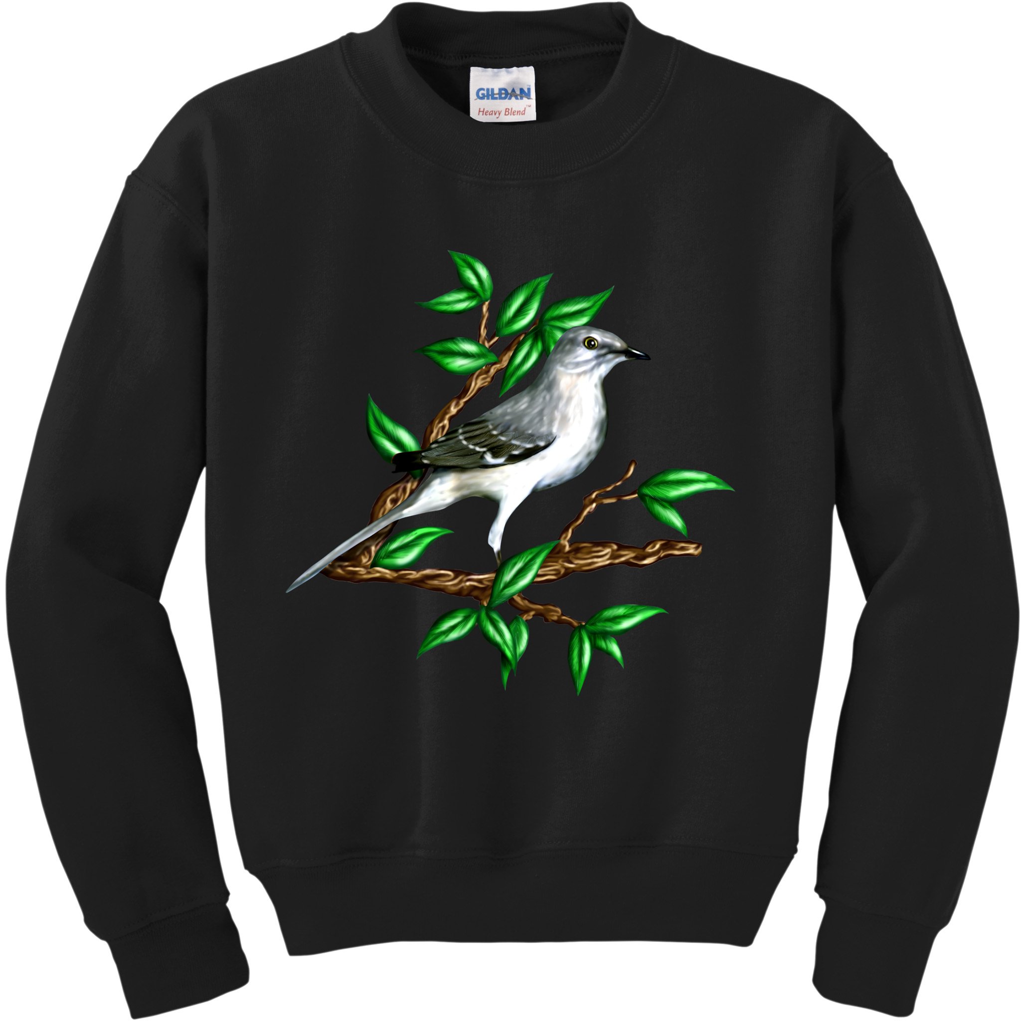 Wildlife - Mockingbird Posing Portrait Kids Sweatshirt