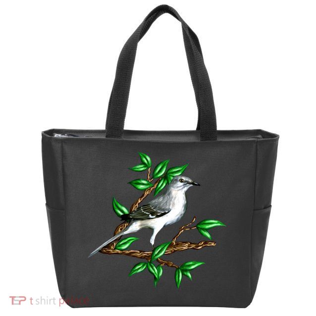 Wildlife - Mockingbird Posing Portrait Zip Tote Bag