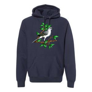 Wildlife - Mockingbird Posing Portrait Premium Hoodie