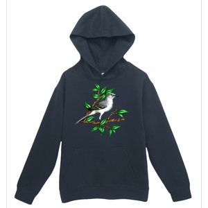 Wildlife - Mockingbird Posing Portrait Urban Pullover Hoodie