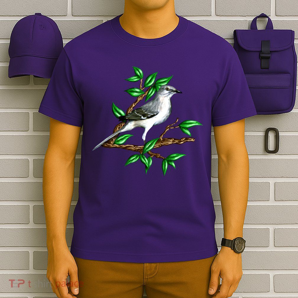 Wildlife - Mockingbird Posing Portrait T-Shirt