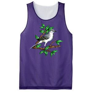 Wildlife - Mockingbird Posing Portrait Mesh Reversible Basketball Jersey Tank