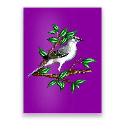 Wildlife - Mockingbird Posing Portrait Poster