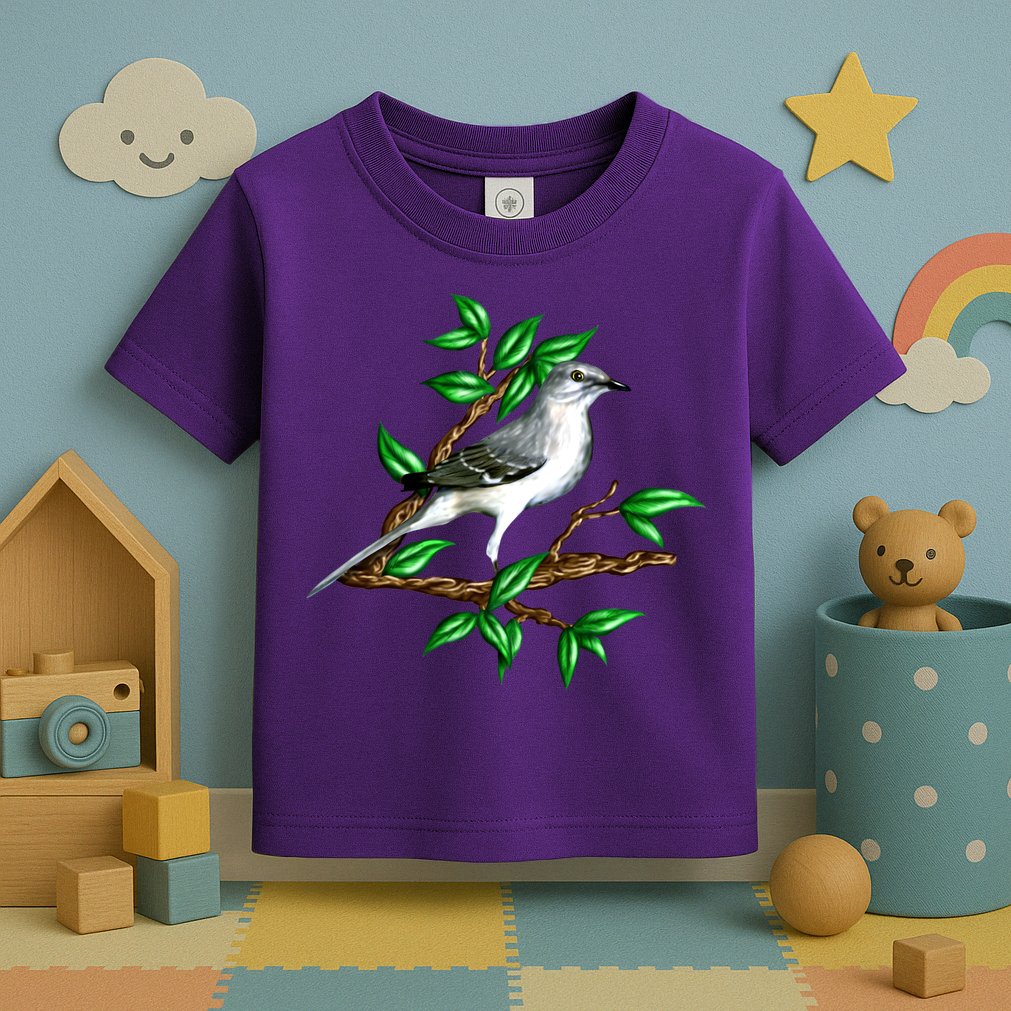 Wildlife - Mockingbird Posing Portrait Toddler T-Shirt