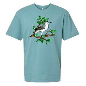 Wildlife - Mockingbird Posing Portrait Sueded Cloud Jersey T-Shirt