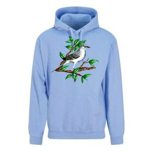 Wildlife - Mockingbird Posing Portrait Unisex Surf Hoodie