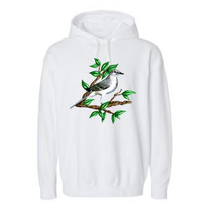 Wildlife - Mockingbird Posing Portrait Garment-Dyed Fleece Hoodie