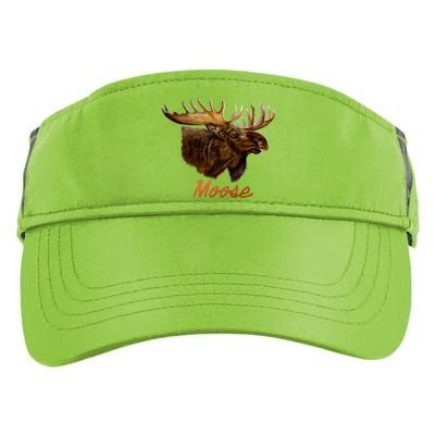 Wildlife - Moose Head Portrait Adult Drive Performance Visor