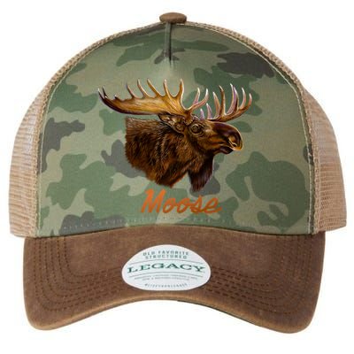 Wildlife - Moose Head Portrait Legacy Tie Dye Trucker Hat