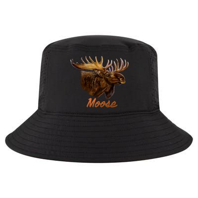 Wildlife - Moose Head Portrait Cool Comfort Performance Bucket Hat