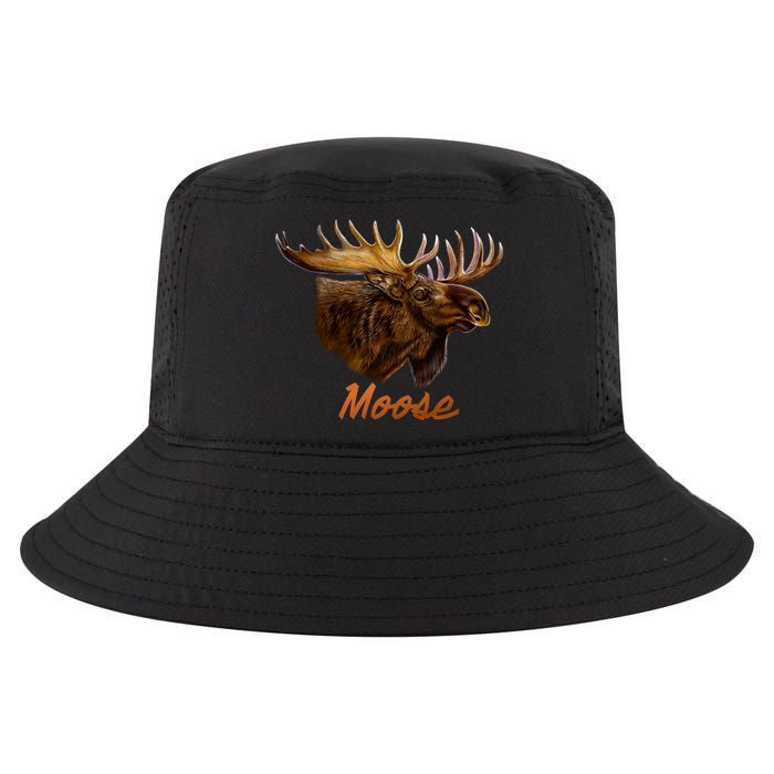Wildlife - Moose Head Portrait Cool Comfort Performance Bucket Hat