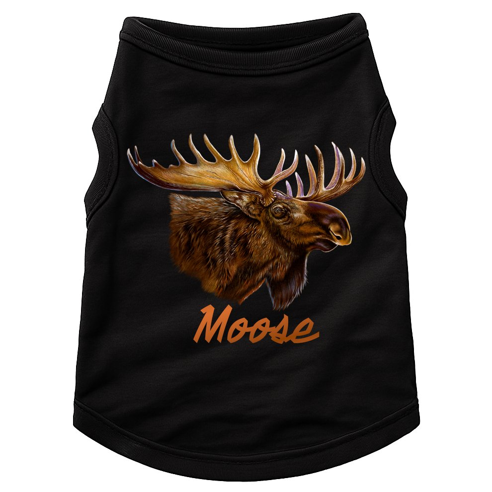 Wildlife - Moose Head Portrait Doggie Tank