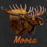 Wildlife - Moose Head Portrait Adult Drive Performance Visor