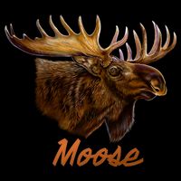 Wildlife - Moose Head Portrait Baby Bodysuit