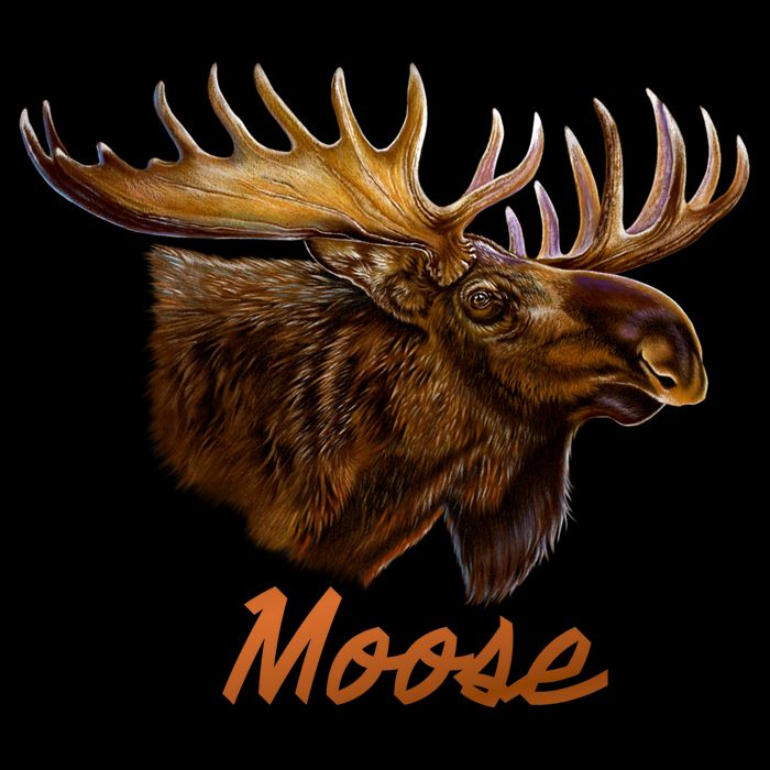 Wildlife - Moose Head Portrait Baby Bodysuit
