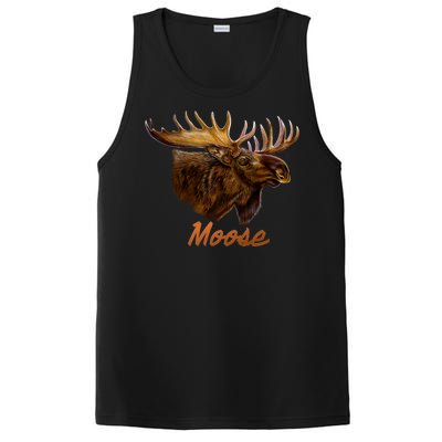 Wildlife - Moose Head Portrait PosiCharge Competitor Tank