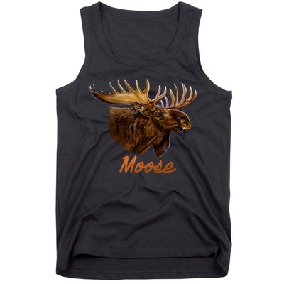 Wildlife - Moose Head Portrait Tank Top