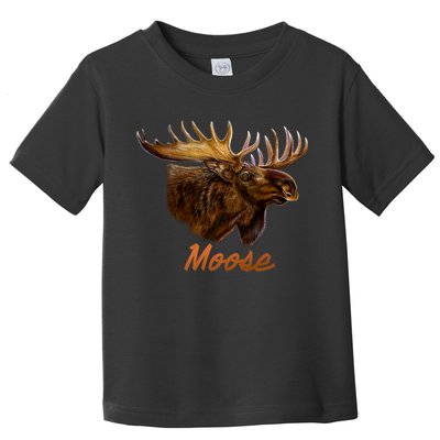 Wildlife - Moose Head Portrait Toddler T-Shirt