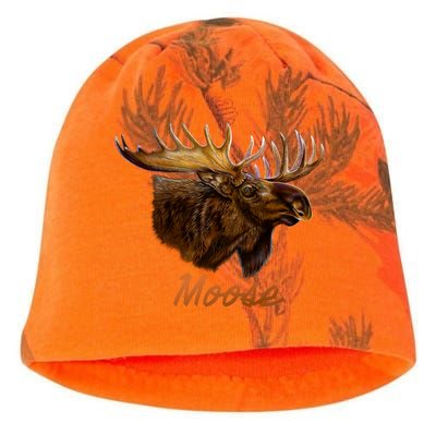 Wildlife - Moose Head Portrait Kati - Camo Knit Beanie