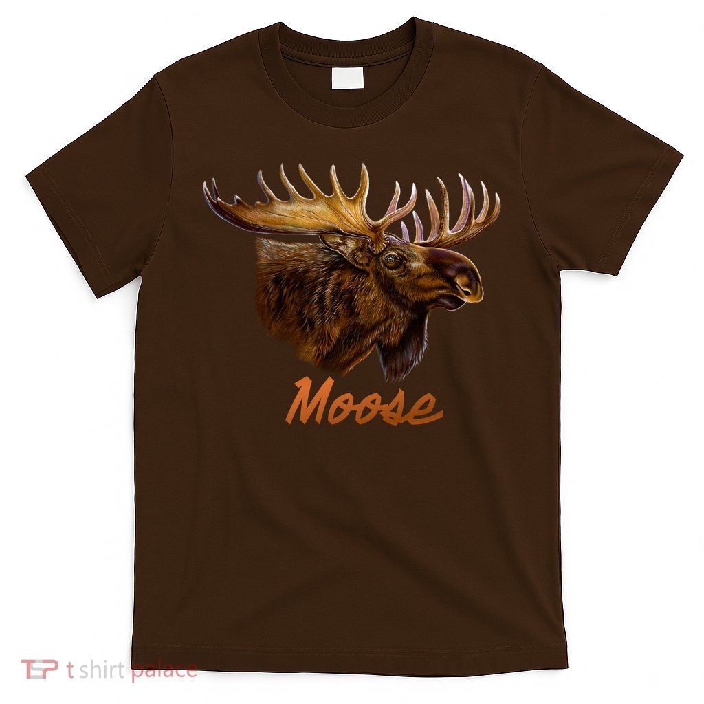 Wildlife - Moose Head Portrait T-Shirt
