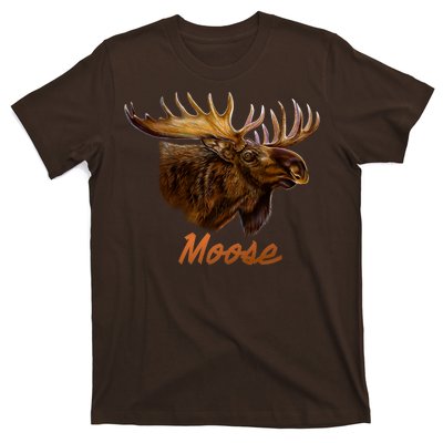 Wildlife - Moose Head Portrait T-Shirt