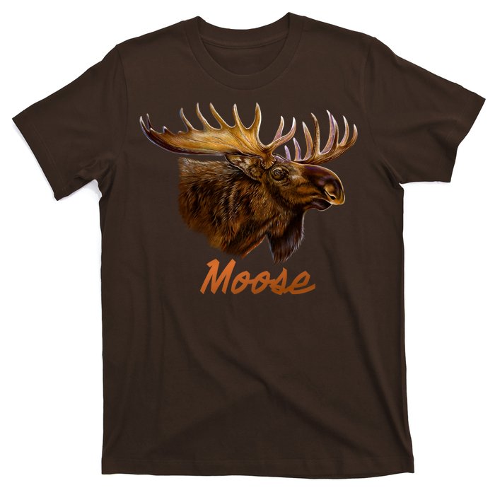 Wildlife - Moose Head Portrait T-Shirt