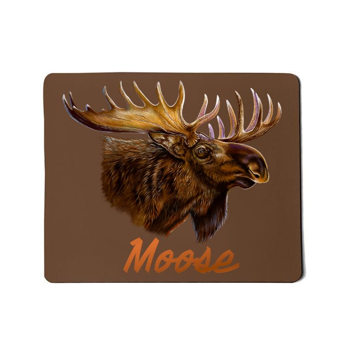 Wildlife - Moose Head Portrait Mousepad