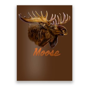 Wildlife - Moose Head Portrait Poster