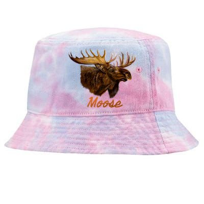 Wildlife - Moose Head Portrait Tie-Dyed Bucket Hat