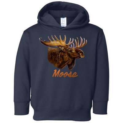 Wildlife - Moose Head Portrait Toddler Hoodie