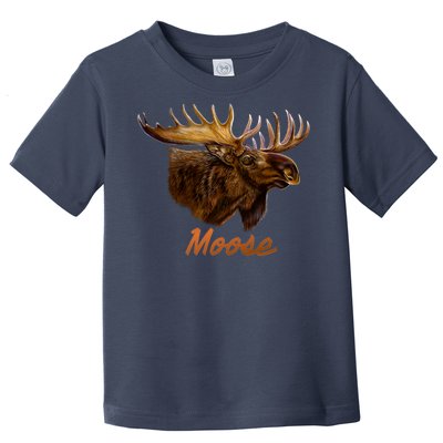 Wildlife - Moose Head Portrait Toddler T-Shirt