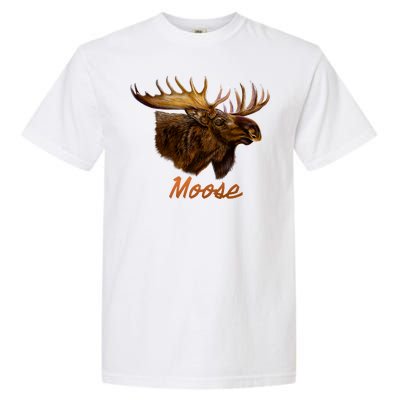 Wildlife - Moose Head Portrait Garment-Dyed Heavyweight T-Shirt