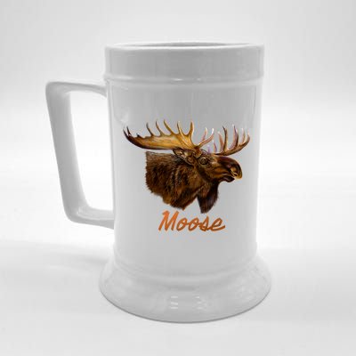 Wildlife - Moose Head Portrait Beer Stein