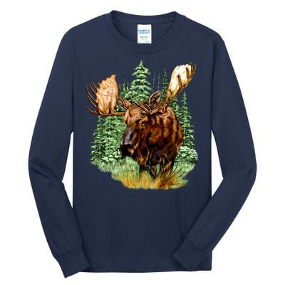 Wildlife - Moose Portrait Tall Long Sleeve T-Shirt