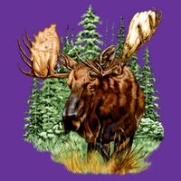 Wildlife - Moose Portrait Cooling Performance Crew T-Shirt