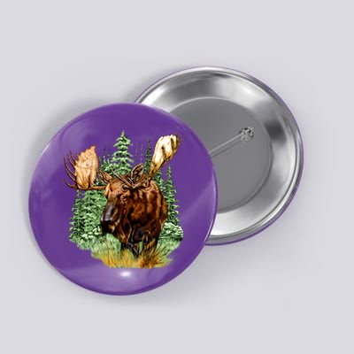 Wildlife - Moose Portrait Button