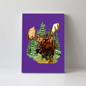 Wildlife - Moose Portrait Canvas