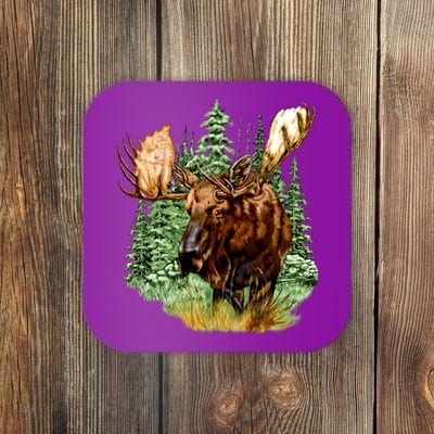 Wildlife - Moose Portrait Coaster