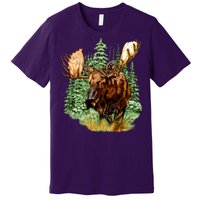 Wildlife - Moose Portrait Premium T-Shirt