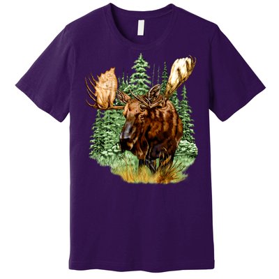 Wildlife - Moose Portrait Premium T-Shirt