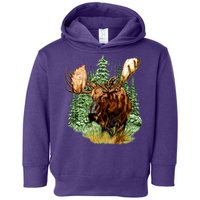 Wildlife - Moose Portrait Toddler Hoodie