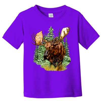 Wildlife - Moose Portrait Toddler T-Shirt
