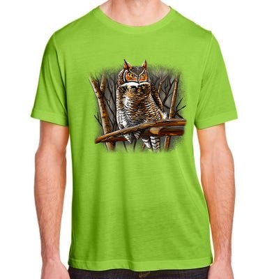 Wildlife - Owl Perched Adult ChromaSoft Performance T-Shirt